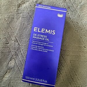 ELEMIS Body De-Stress Massage Oil - Deep Purple Packaging